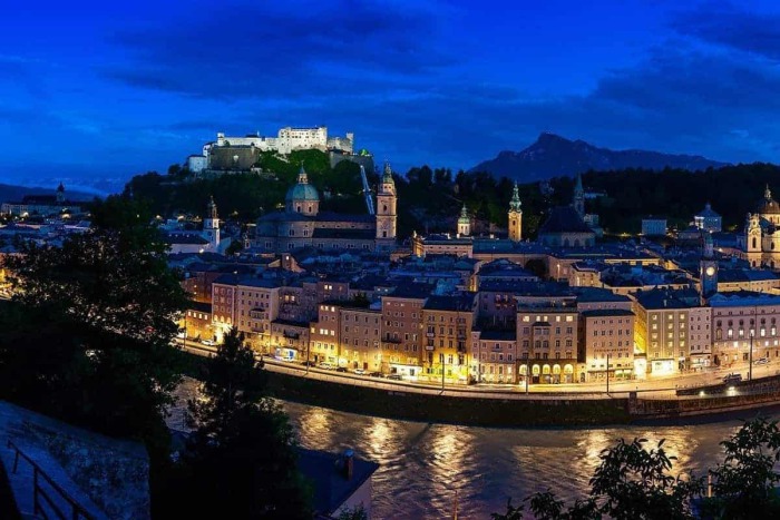 The City of Salzburg - Hotel Kirchenwirt in Puch near Salzburg, Austria